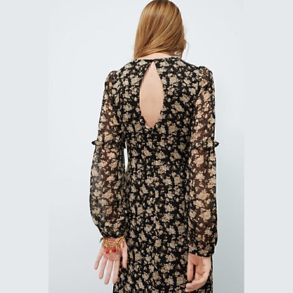 LAST ONE!!! ZARA V-Neck Midi Dress - Picture 13 of 16